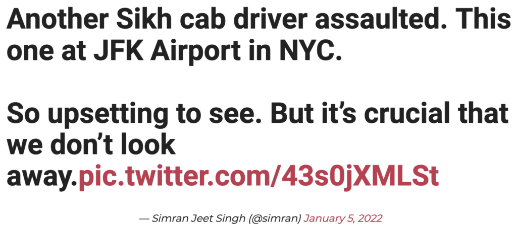 Another Sikh Cab Driver Assaulted