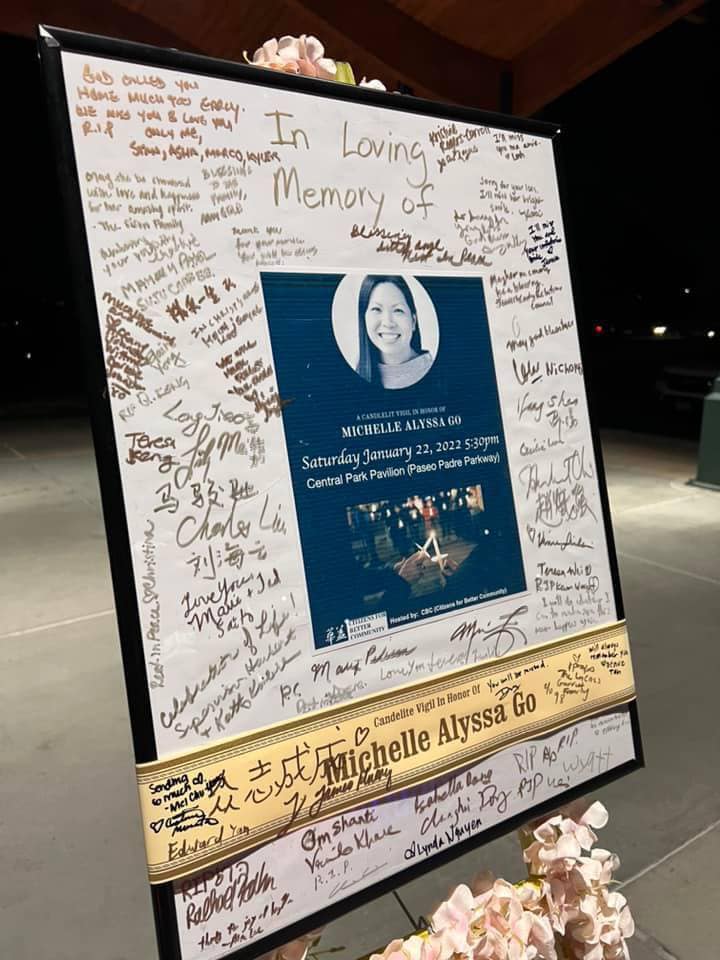 Event honoring Michelle Go in Fremont